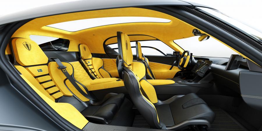 Интерьер Koenigsegg Gemera 2020 года  (фото 9 из 46)